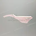 Front cowling decal, left side