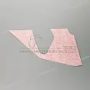 Belly pan decal, left side