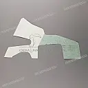 Belly pan decal, left side