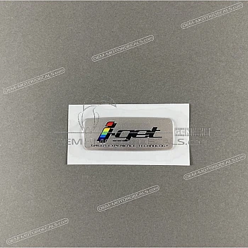 Emblema i-get para tapa de cárter, lado izquierdo