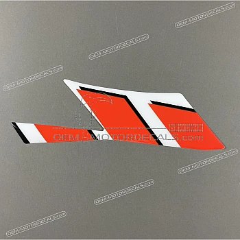 Frame cowling decal, right side