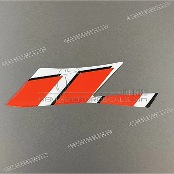 Frame cowling decal, left side