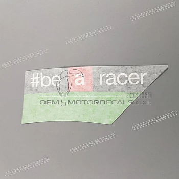 Belly pan decal, left side
