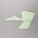 Belly pan decal, left side