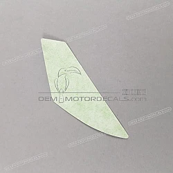 Belly pan decal, right side