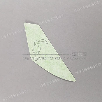 Belly pan decal, right side