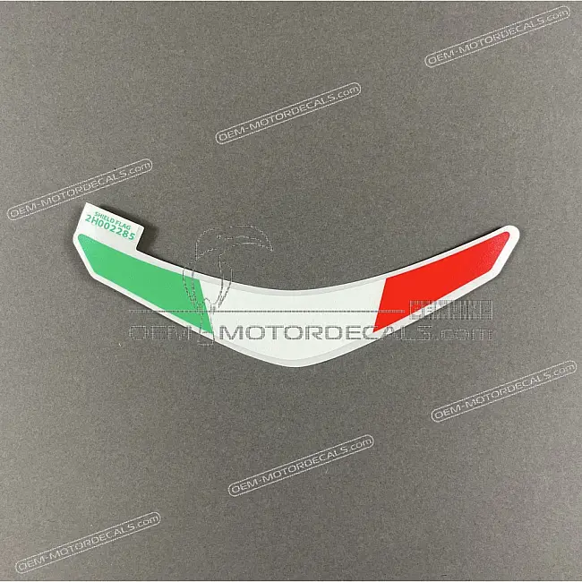 Aprilia SR MOTARD 50 Naklejka z flagą na prawą tylną owiewkę prawa strona OEM 2H002285
