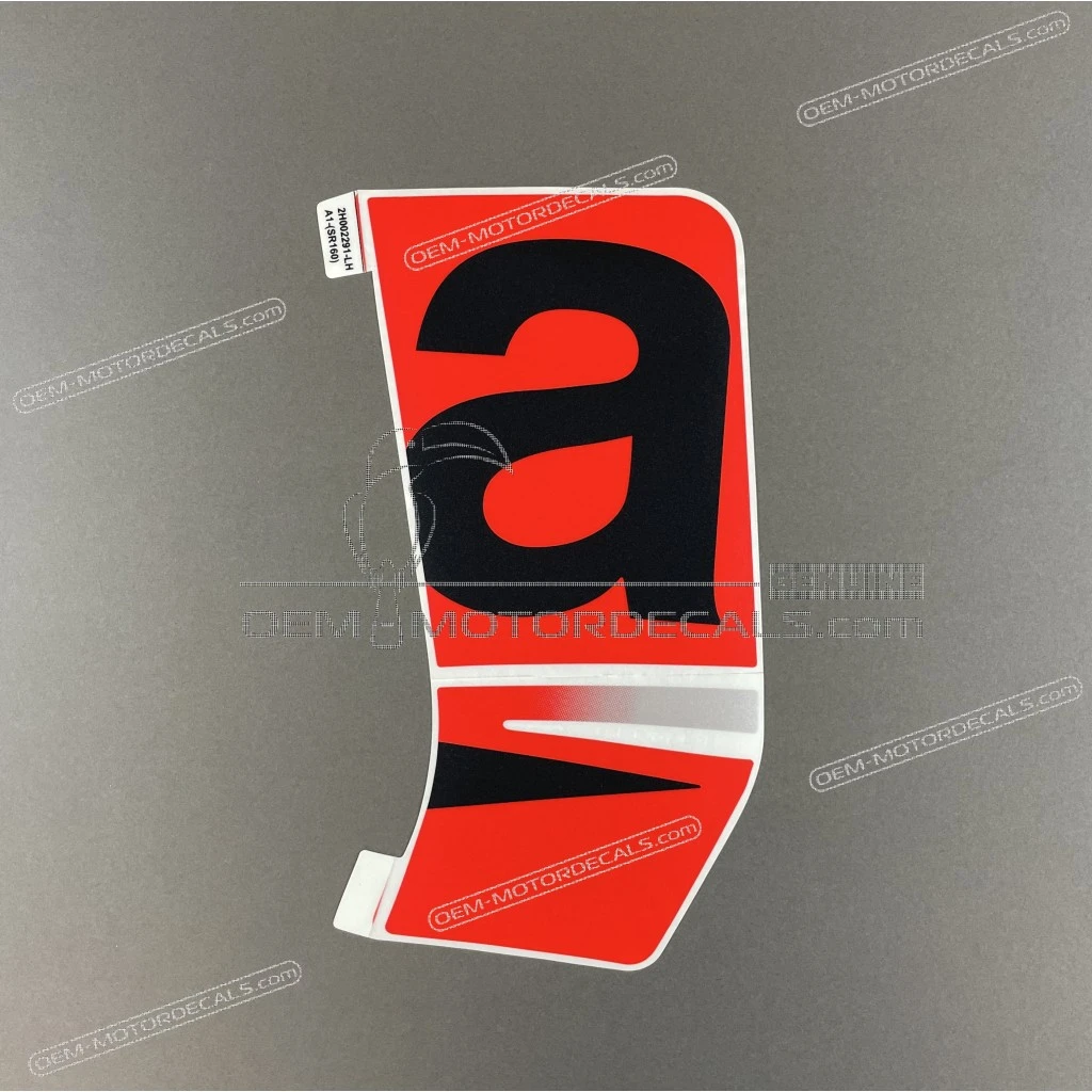 Autocollant Aprilia SR Motard 50 carénage inférieur gauche côté gauche authentique OEM 2H002291000A1 Graphisme d'usine