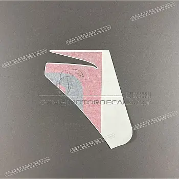 Aprilia upper half shield decal, left side