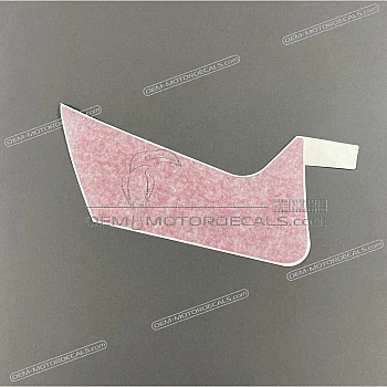 Belly pan decal, left side