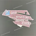 Belly pan decals set, left side