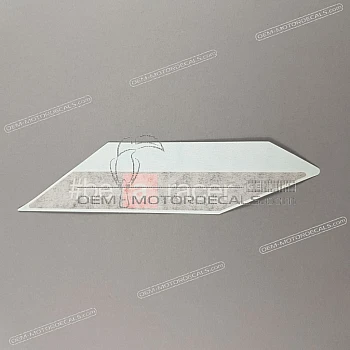 Belly pan decal, left side