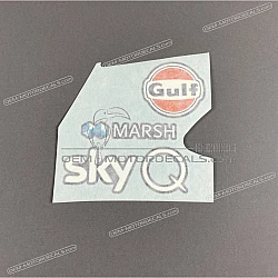 Front cowling decal, left side