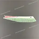 Front cowling decal, left side