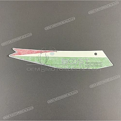 Front cowling decal, left side