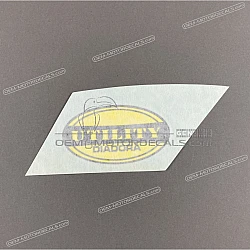 Belly pan decal, left side