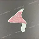 Belly pan decal, left side