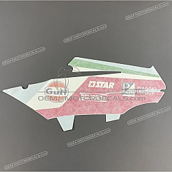 Belly pan decal, right side