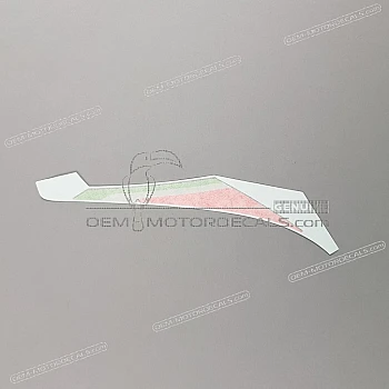 Front cowling decal, left side