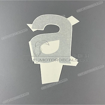 Side cowling decal, left side