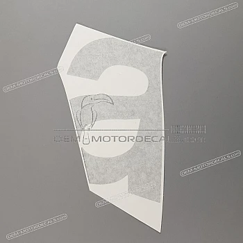 Side cowling decal, left side