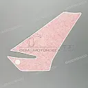Belly pan decal, left side