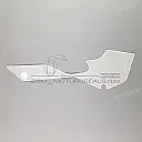 Belly pan decal, left side
