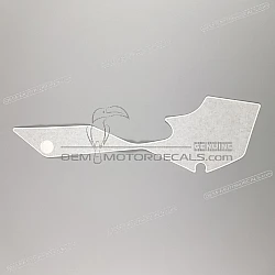 Belly pan decal, left side