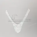 Front cowling decal