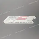 Side cowling decal, right side