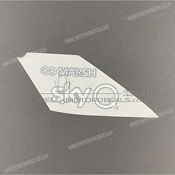 Naklejka na przednią owiewkę (czasza), prawa strona