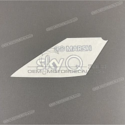 Front cowling decal, left side