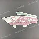 Belly pan decal, right side