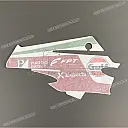 Belly pan decal, left side