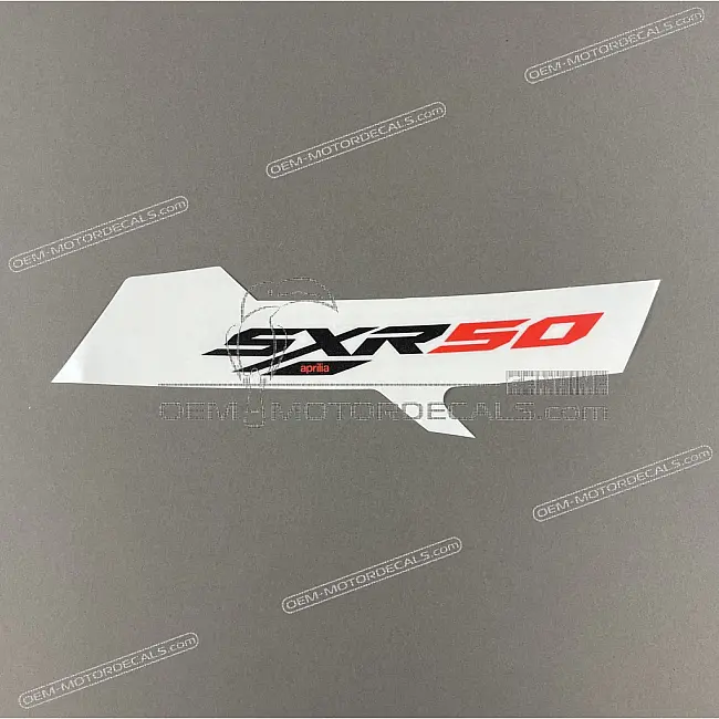 Aprilia SXR 50 Sticker Zijpaneel Achter Rechts OEM 2H004608