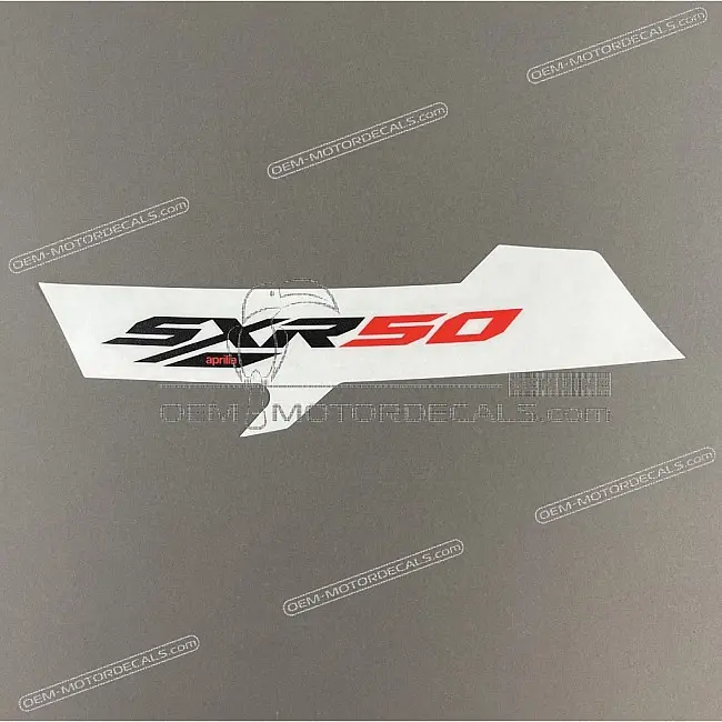 Aprilia SXR 50 Sticker Achterzijpaneel Links SXR OEM 2H004609