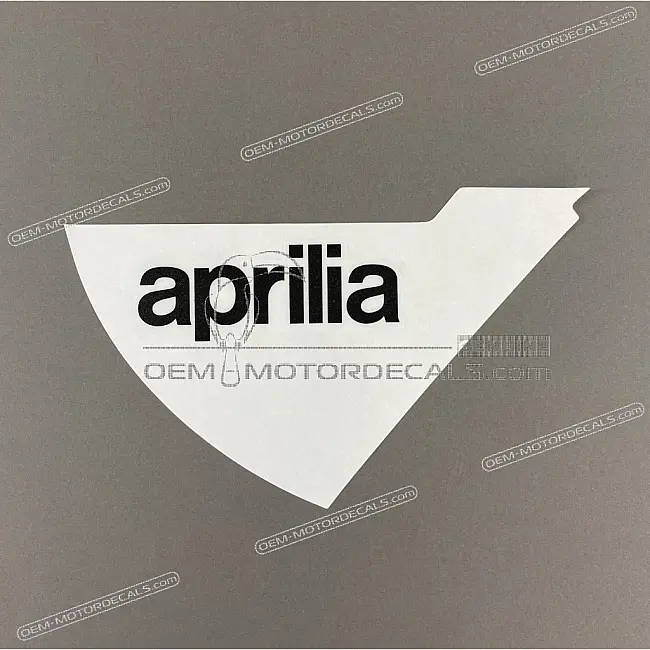 Aprilia SXR 50 Aufkleber vordere Seitenverkleidung „aprilia“ Logo links OEM 2H004611