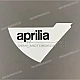 Aprilia SXR 50 Aufkleber vordere Seitenverkleidung „aprilia“ Logo links OEM 2H004611
