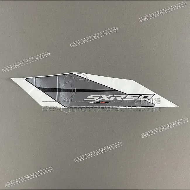 Aprilia SXR 50 Sticker Zijpaneel Achter SXR 50 Sport Rechterzijde OEM 2H004618000A2