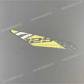 Voorspatbord sticker, rechterkant