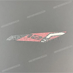 Front fender decal, left side