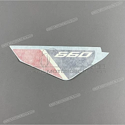 Front fender decal, left side