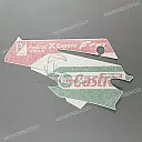Belly pan decals set, left side