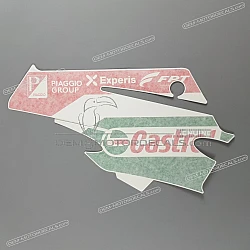 Belly pan decals set, left side