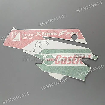 Belly pan decals set, left side