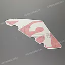 Side cowling decal, left side
