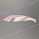 Front cowling decal, left side
