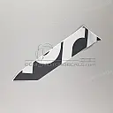 Frame cowling decal, right side