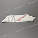 Belly pan decal, left side