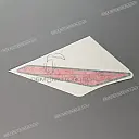 Belly pan decal, right side